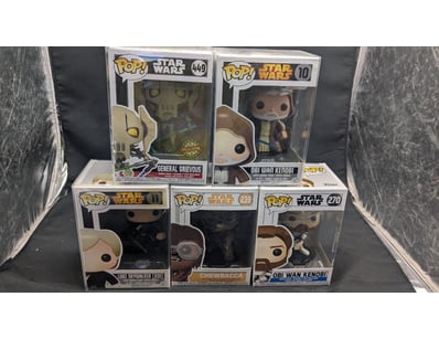 STAR WARS FUNKO POP COLLECTION - 5 FIGURES INCLUDI...