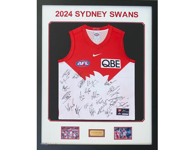 2024 SYDNEY SWANS PERSONALLY SIGNED GUERNSEY  

Fr...