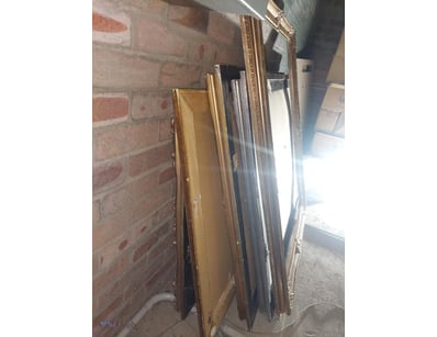 Assorted Picture frames, various sizes.