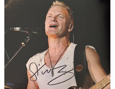STING SIGNED PHOTO 

Sting Personally Signed 10 X ...