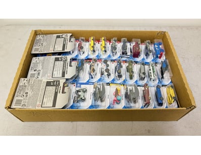 Collection Of 90 Hot Wheel die-cast vehicles in or...