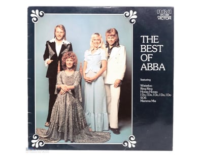 ABBA "THE BEST OF ABBA" VINYL RECORD. 

30Cm X 30C...