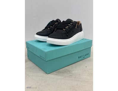 Bay Lane, New Luxury Black Croc, Size 38

