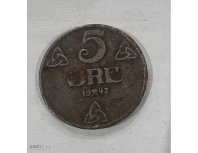 1942-NORWAY 5 ORE SCARCE COIN  



294213+24
