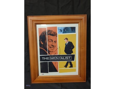 THIS FRAMED 'THE MENTALIST' MEMORABILIA POSTER FEA...