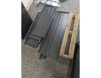 Industrial steel fabrication assembly comprising p...