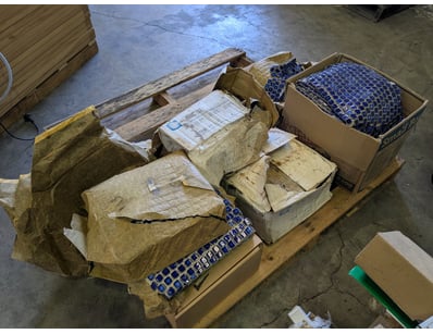 Pallet of GEPAC tile collection comprising multipl...