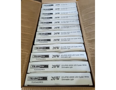 RRP $377.23 BULK LOT 12 x Tradetec Eclipse LED rou...