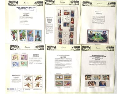 Samoa 13 X Album Pages Of Mint Stamps Circa 1991-1...