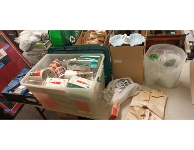 Assorted Items Including Ornaments, Books Placemat...