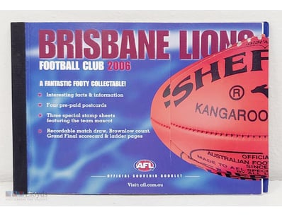BRISBANE LIONS 2006 FOOTBALL CLUB OFFICIAL SOUVENI...