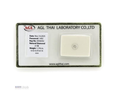 1.054CT CERTIFIED, NATURAL DIAMOND     

Round Bri...