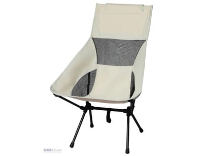 Rrp $99 - Folding Camping Chair Large In Beige - N...