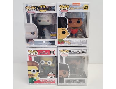 FUNKO POP VINYL FIGURE COLLECTION - FOUR BOXED FIG...