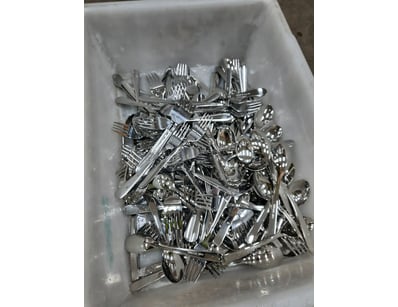 Container of assorted Cutlery including forms and ...