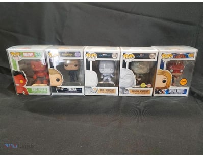 MARVEL FUNKO POP COLLECTION - FIVE BOXED FIGURES

...