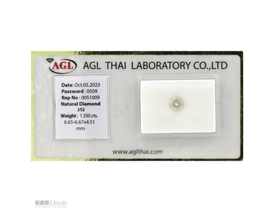 1.350CT CERTIFIED, NATURAL DIAMOND     

Round Bri...