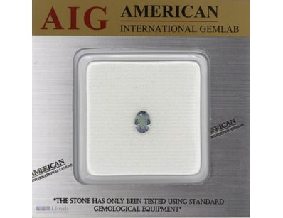 0.79CT CERTIFIED, NATURAL TANZANITE     

Oval Fac...