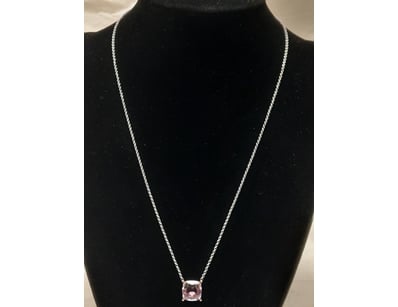 AMETHYST, ROSE GOLD AND STERLING SILVER, 10CT ROSE...