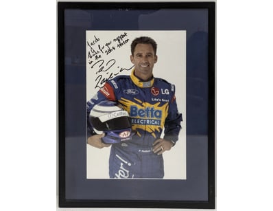 SIGNED MOTORSPORT RACING DRIVER PORTRAIT PHOTOGRAP...