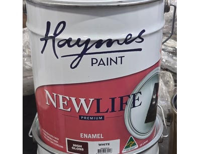 Haymes paint, new life, enamel, high gloss, white,...