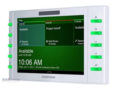 7" Touch Screen w/Room Scheduling, White Smooth.
...