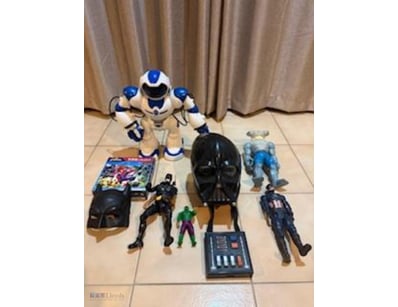Assorted Figurines And Masks Etc..