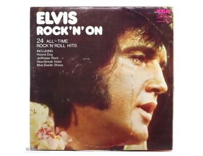 ELVIS PRESLEY "ELVIS ROCK 'N' ON" 2 RECORD SET, BO...