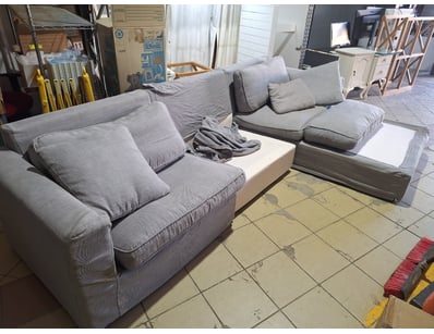 Sofa, Grey Finish

PLEASE NOTE: Some Cushions Ar...