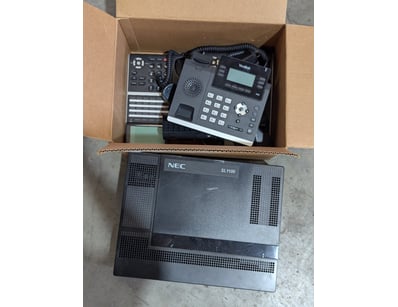 PABX system with phone bases and handsets

SOLD ...