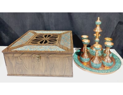 PERSIAN FIROOZEH KOOBI SET FEATURES A HANDCRAFTED ...