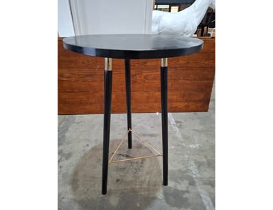 Bar Table, Timber, Black Finish 

H111cm x W70cm x...