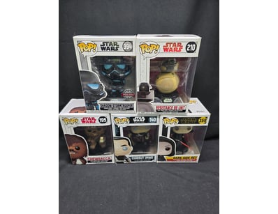 FUNKO POP STAR WARS COLLECTION - FIVE VINYL FIGURE...