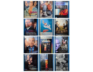 COLLECTION OF MOVIE POSTERS, INCLUDING FATAL BOND,...
