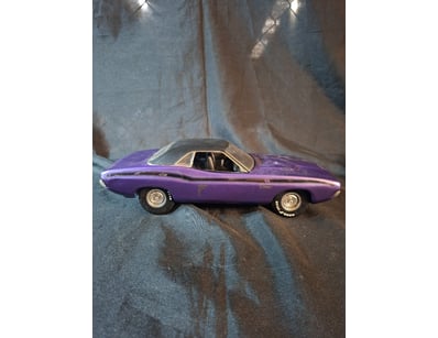 VINTAGE PURPLE DIE-CAST MUSCLE CAR MODEL - 1960S A...