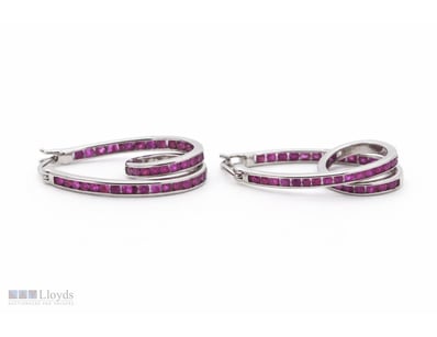 NATURAL SRI LANKAN SAPPHIRE EARRINGS ON 925 SILVER...