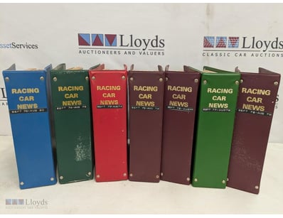 RACING CAR NEWS MAGAZINE COLLECTION - 7 BOUND VOLU...