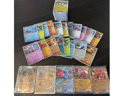 ASSORTED BULK JAPANESE POKÉMON CARDS INCLUDING HOL...