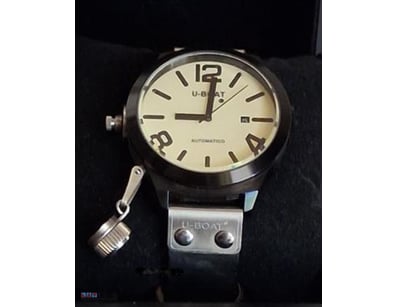 U-BOAT CLASSICO LEFT HOOK 53MM STAINLESS STEEL 536...