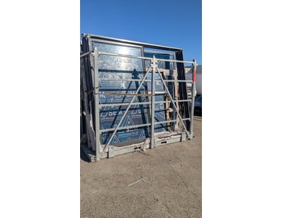 Assorted Stillage of Aluminium Chain Glass Windows...