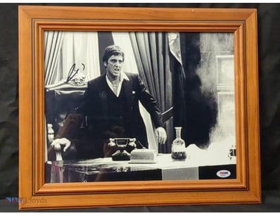 FRAMED PHOTOGRAPH FEATURES AL PACINO AS TONY MONTA...