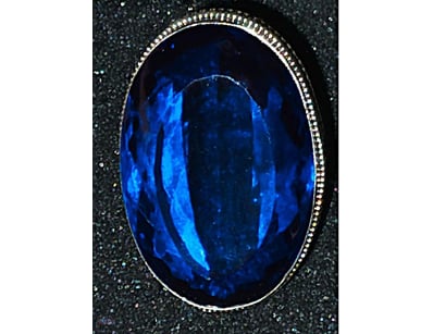 153 TCW STERLING SILVER AND HEAT TREATED SAPPHIRE ...