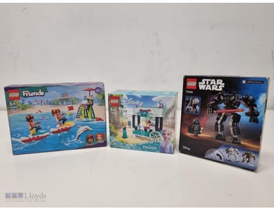 LOT OF THREE LEGO SETS - FRIENDS, DISNEY FROZEN, A...