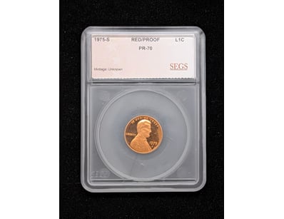 1975 UNITED STATES OF AMERICA ONE CENT COIN

Con...