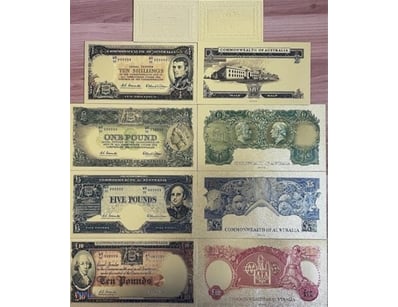AUN PRE BANK NOTE SET LIMITED EDITION RARE BANKNOT...