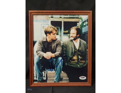 THIS FRAMED PHOTOGRAPH FEATURES ACTORS MATT DAMON ...
