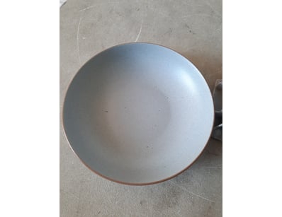 Bowl, duck egg blue finish, diameter 24cm.

SOLD A...