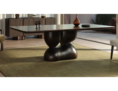RRP: $1990, Mandalay Dining Table, Plywood & fibre...