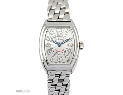 FRANCK MULLER 8005LQZ CONQUISTADOR SILVER 28MM ~20...