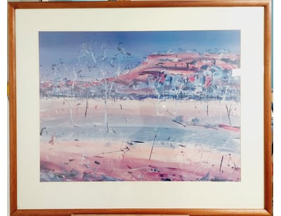 MATTHEW BRETTELL LANDSCAPE PRINT - FRAMED ARTWORK...